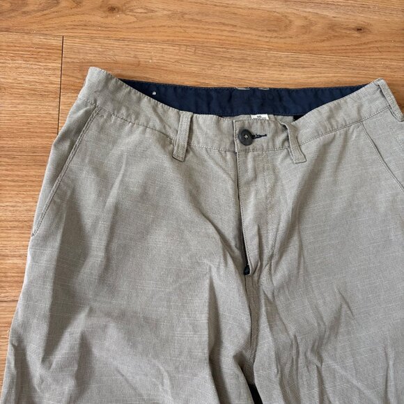 Billabong Submersible Mid Rise Flat Front Hybrid Shorts Tan Heathered Men’s Size - Picture 3 of 9